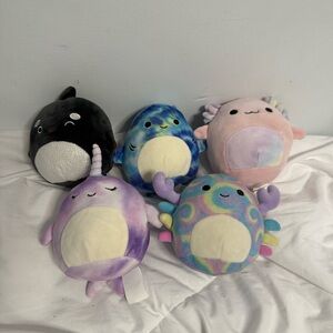 Squishmallow Sea Creatures Bundle 5"